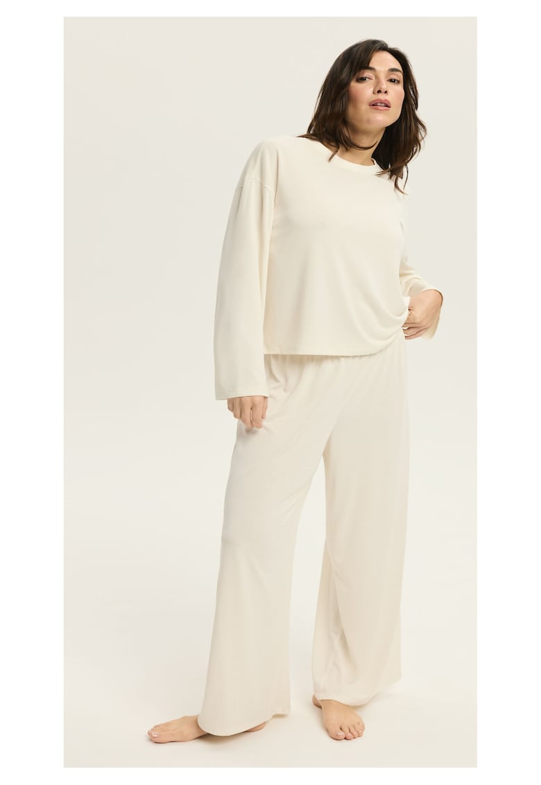 Pantaloni Ruth Alb crem - Crem