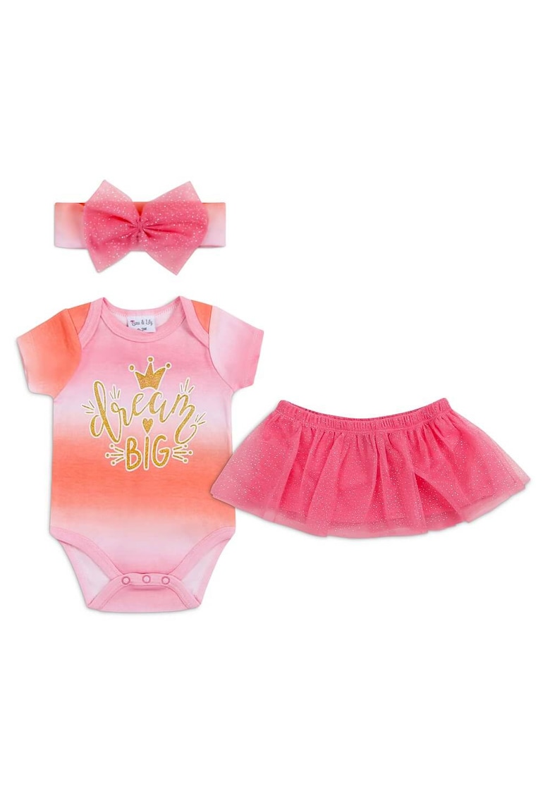 Set 3 piese pentru fetite - Dream Big - Roz