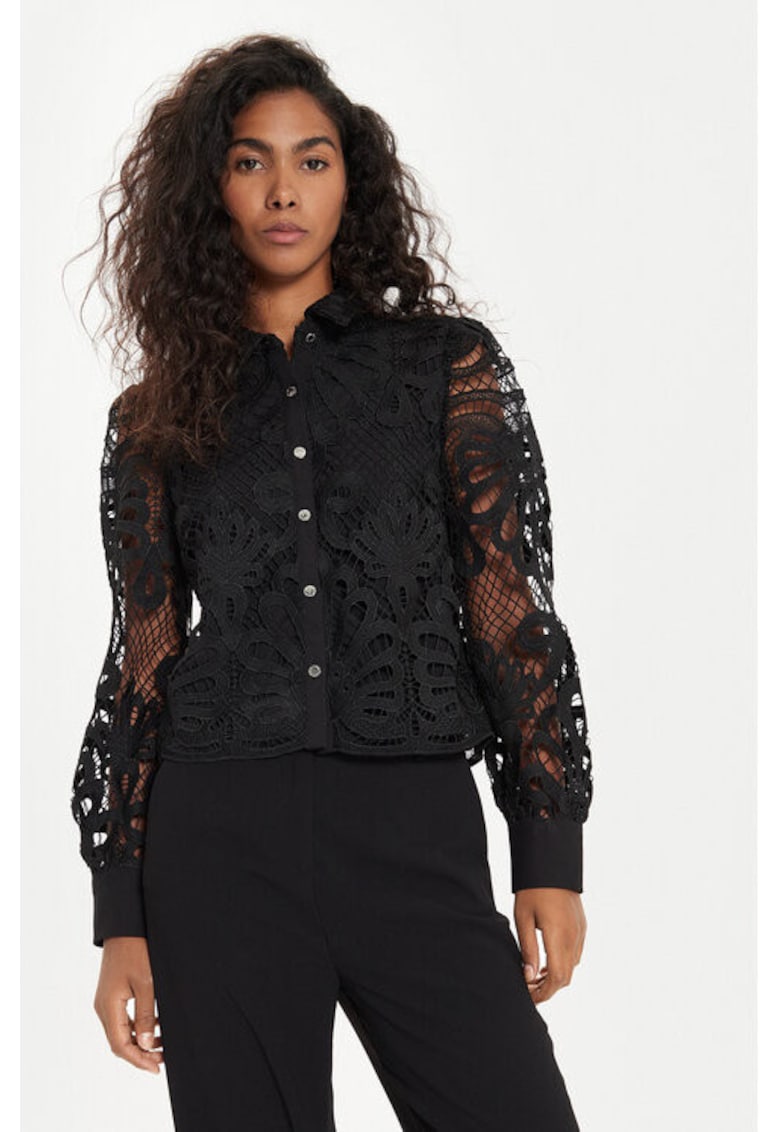 Camasa dama - 304480560 - Poliester - Negru Camasa dama - 304480560 - Poliester - Negru