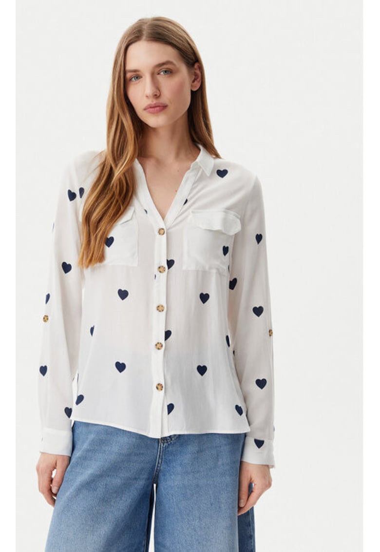 Camasa dama - 304956423 - Viscoza - Alb