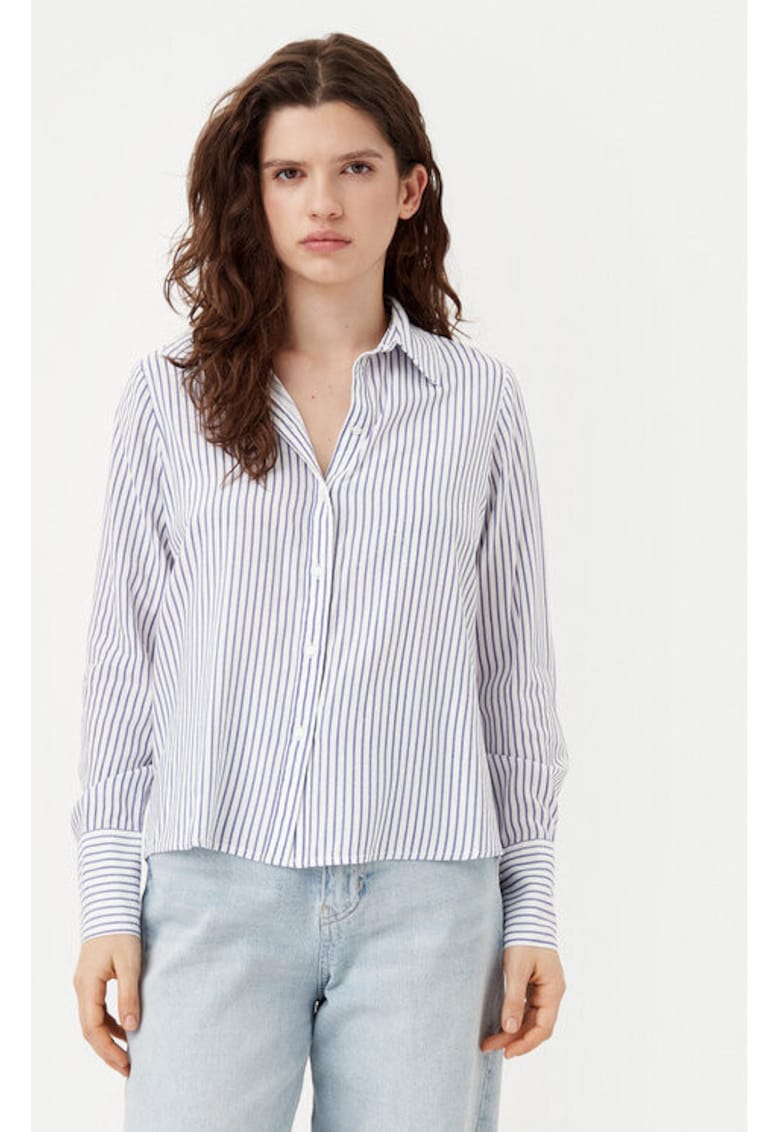 Camasa dama - 304928437 - Viscoza - Albastru - Albastru