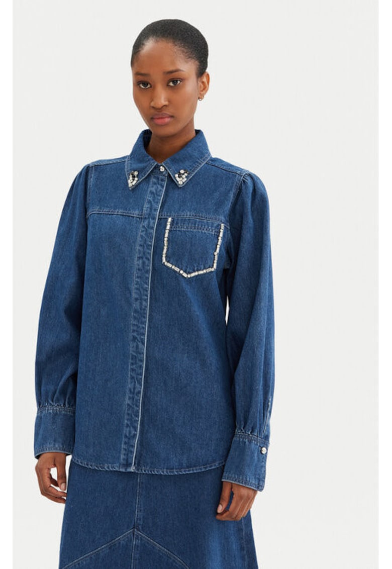 Camasa dama -  304453717 - Bumbac - Albastru