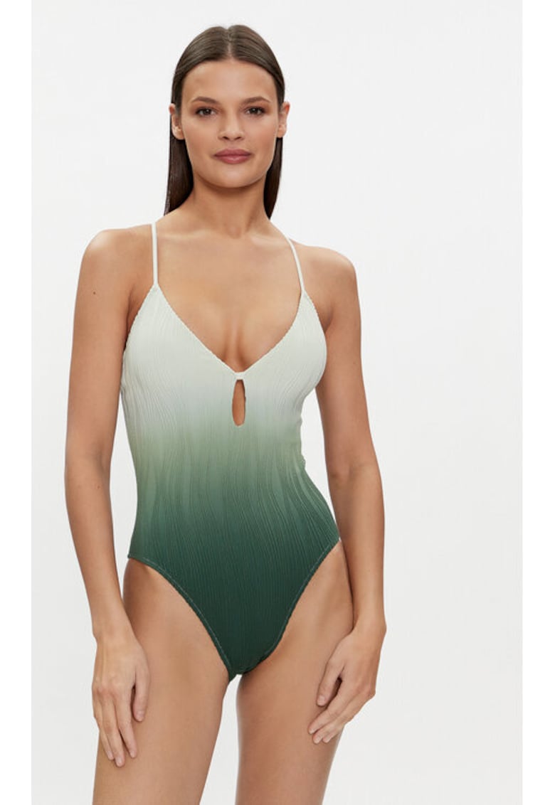 Costum de baie dama - 303561932 - Poliamida - Verde - Verde