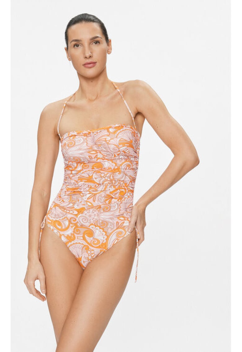 Costum de baie dama - 303700683 - Poliamida - Portocaliu - Portocaliu