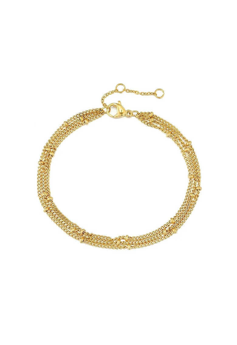 Bratara aurie - din otel inoxidabil - suflata cu aur 18k - in 3 straturi - Jafet C5