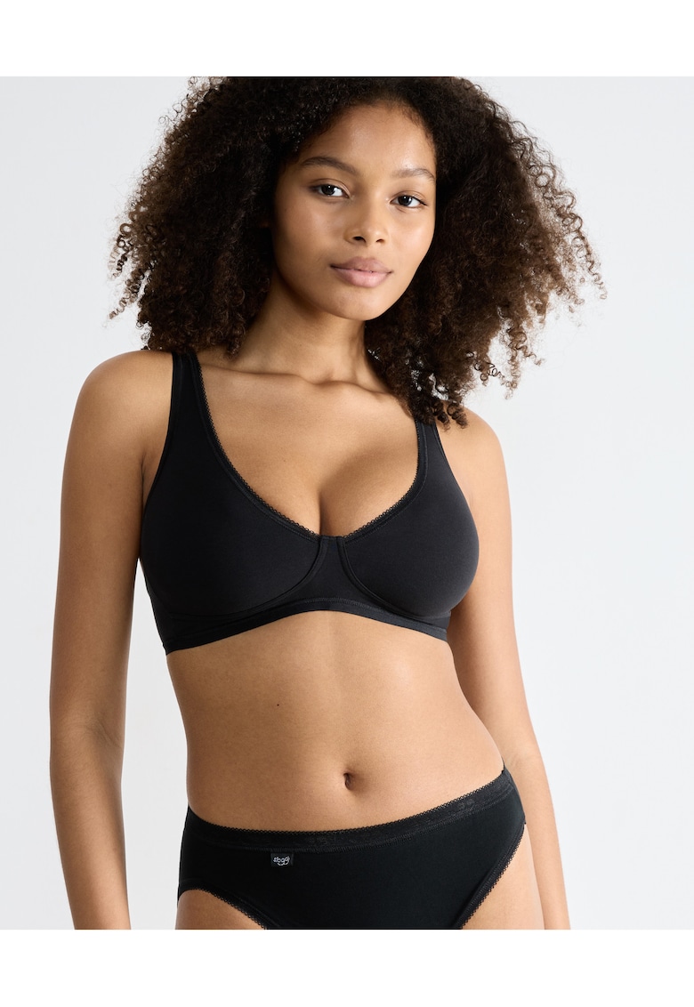 BASIC+ Sutien fara armatura negru