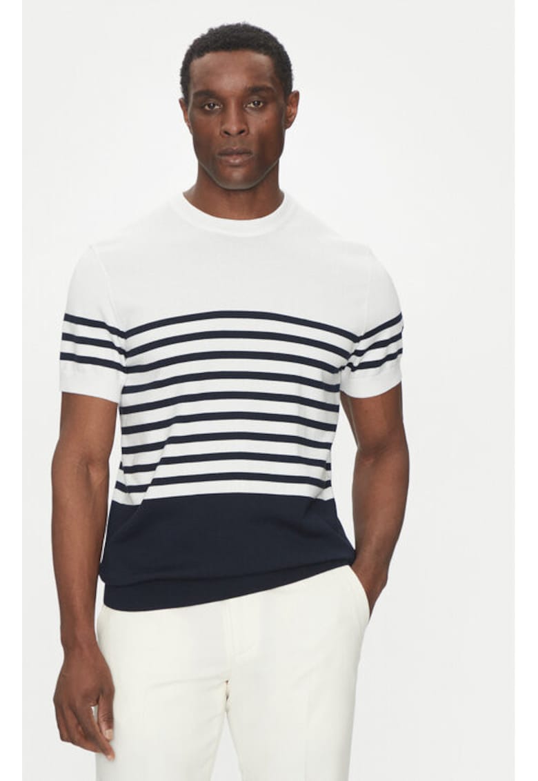 Pulover barbati - 305099983 - Modal/Bumbac/Poliamida - Albastru Pulover barbati - 305099983 - Modal/Bumbac/Poliamida - Albastru