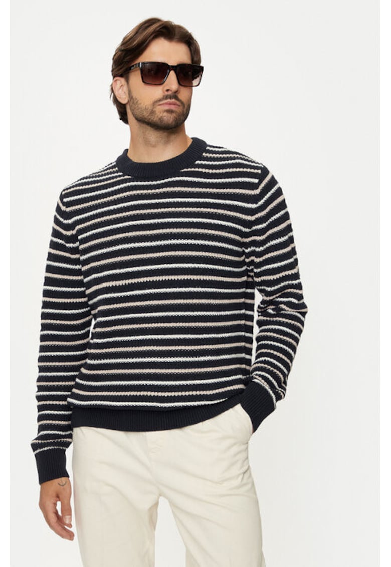 Pulover barbati -  304517082 - Bumbac/Poliester - Albastru