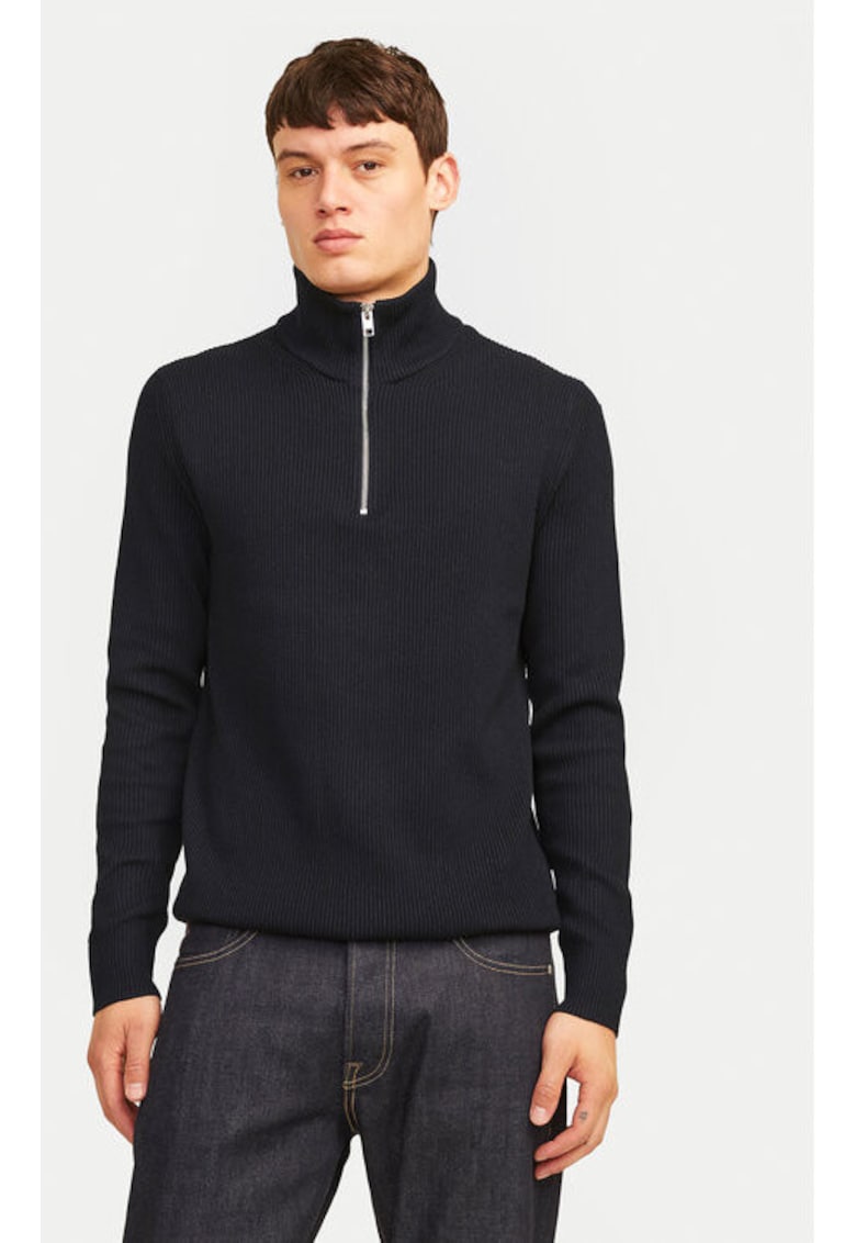 Pulover barbati -  304514142 - Poliester reciclat/Bumbac - Negru