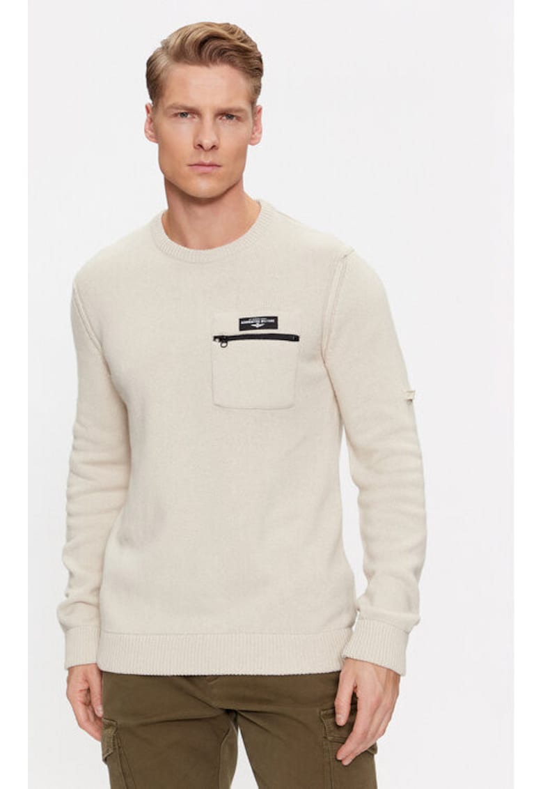 Pulover barbati -  303319755 - Lana/Bumbac/Nylon - Bej