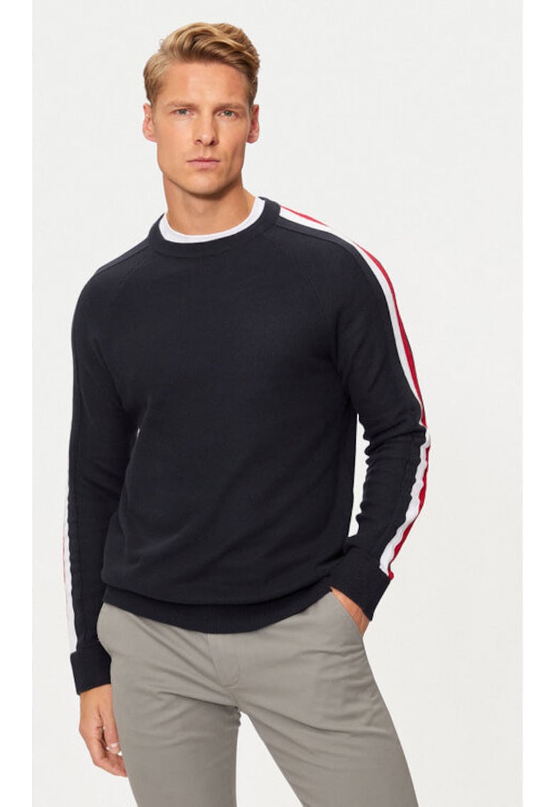 Pulover barbati - 304694905 - Bumbac - Albastru Pulover barbati - 304694905 - Bumbac - Albastru