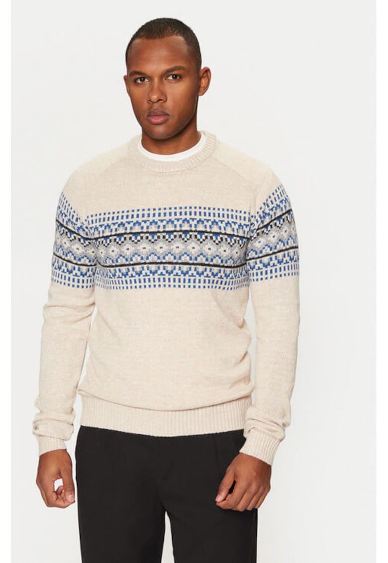 Pulover barbati - 304527746 - Poliester - Bej