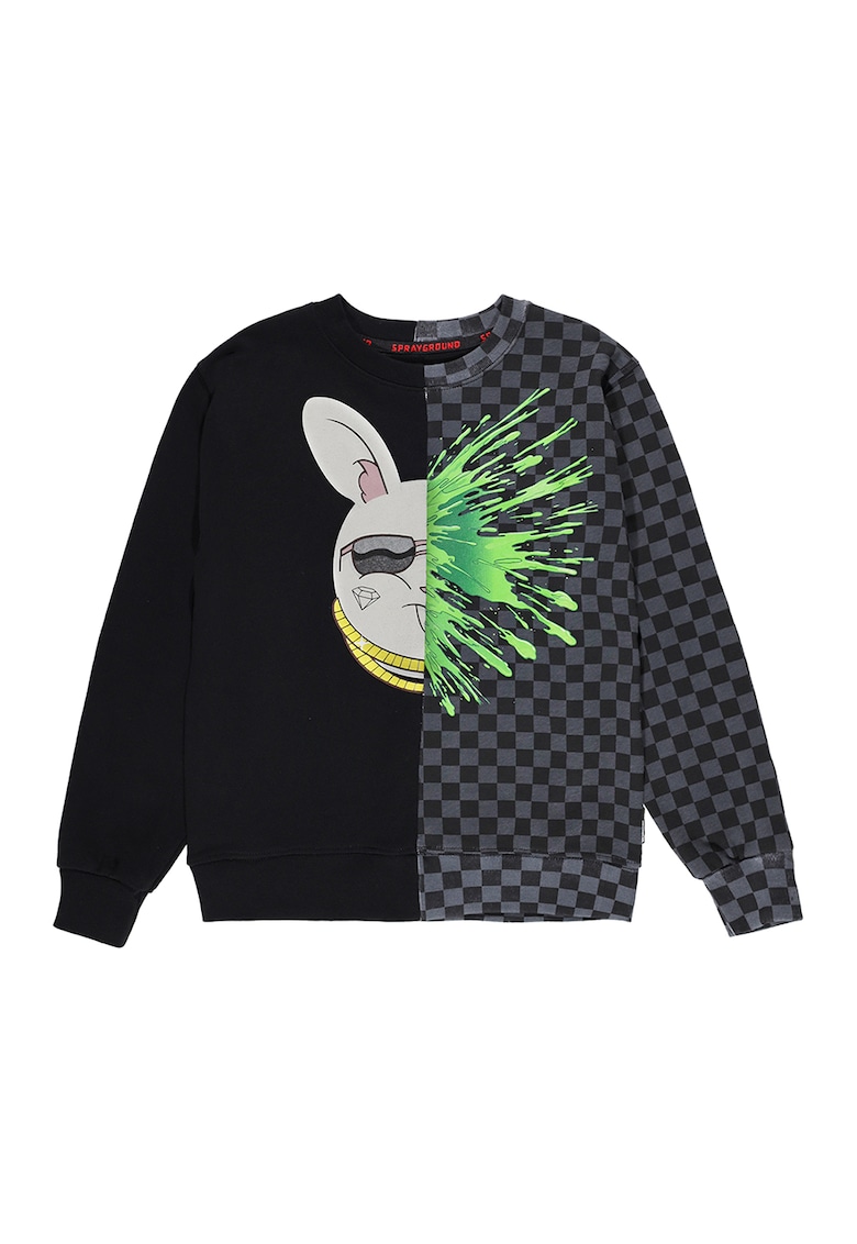 Bluza de trening cu decolteu la baza gatului si model