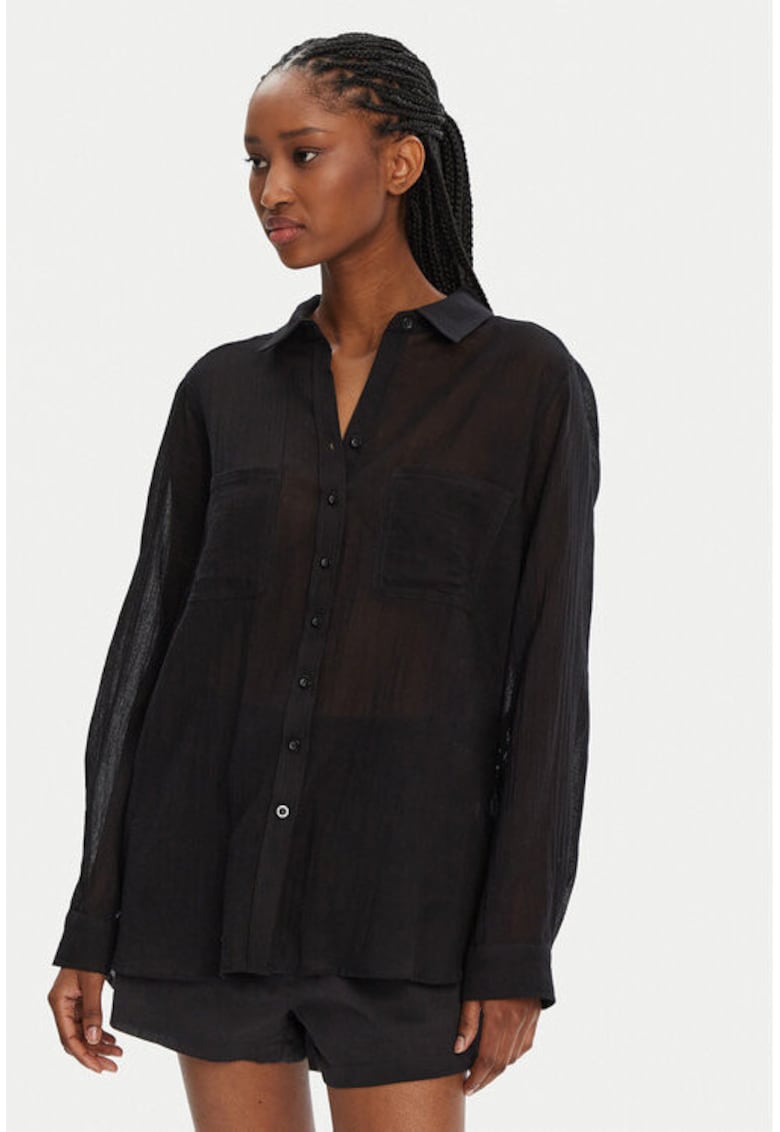 Camasa dama - 304991288 - Bumbac - Negru Camasa dama - 304991288 - Bumbac - Negru