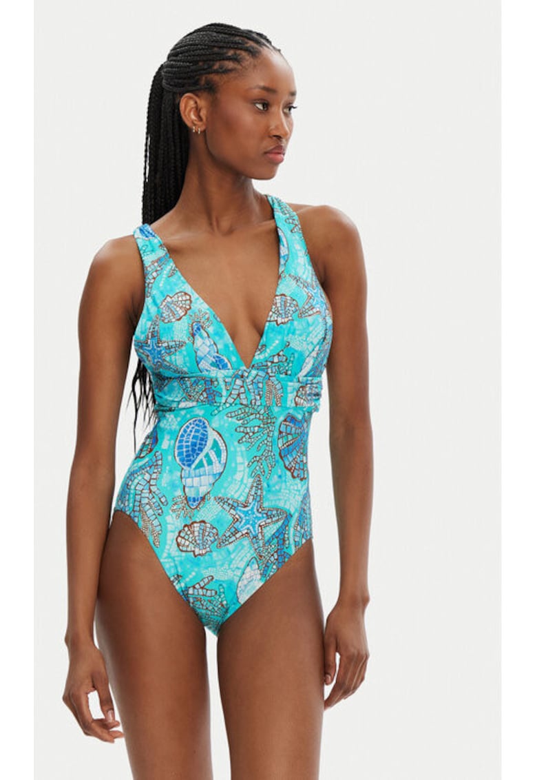 Costum de baie dama - 304990830 - Nylon/Elastan - Verde Costum de baie dama - 304990830 - Nylon/Elastan - Verde