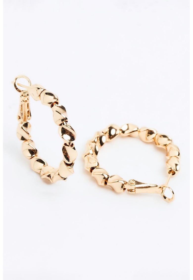 Cercei din alama cu model uni