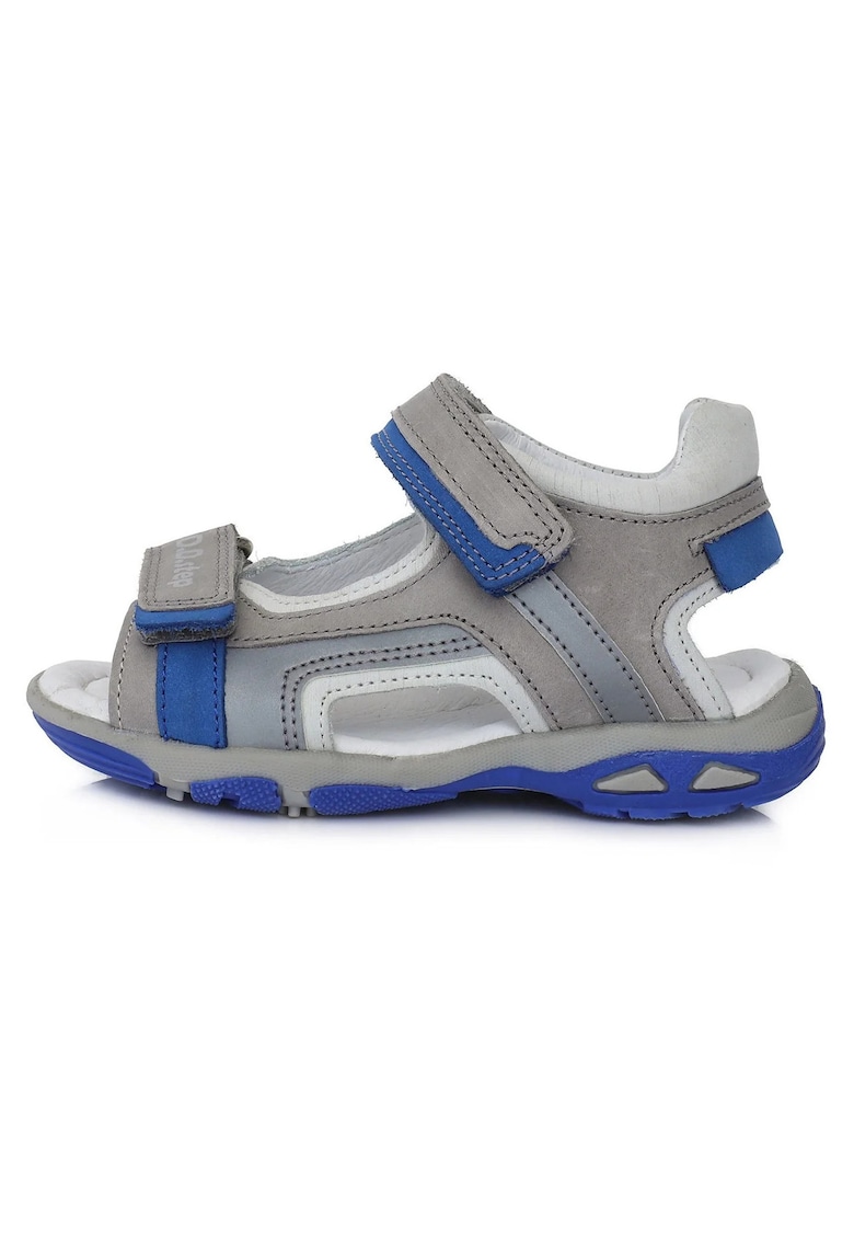 Sandale Baietei - din Piele - cu Scai - AC290-434B - Gri