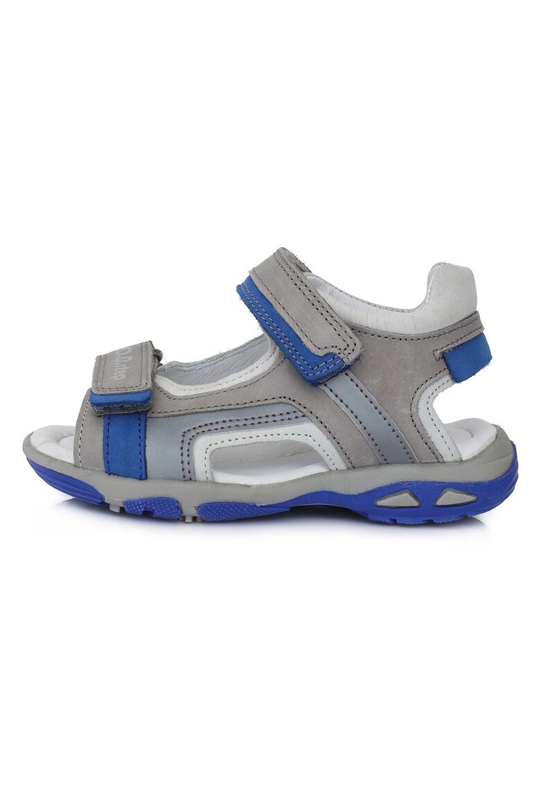 Sandale Baietei - din Piele - cu Scai - AC290-434B - Gri