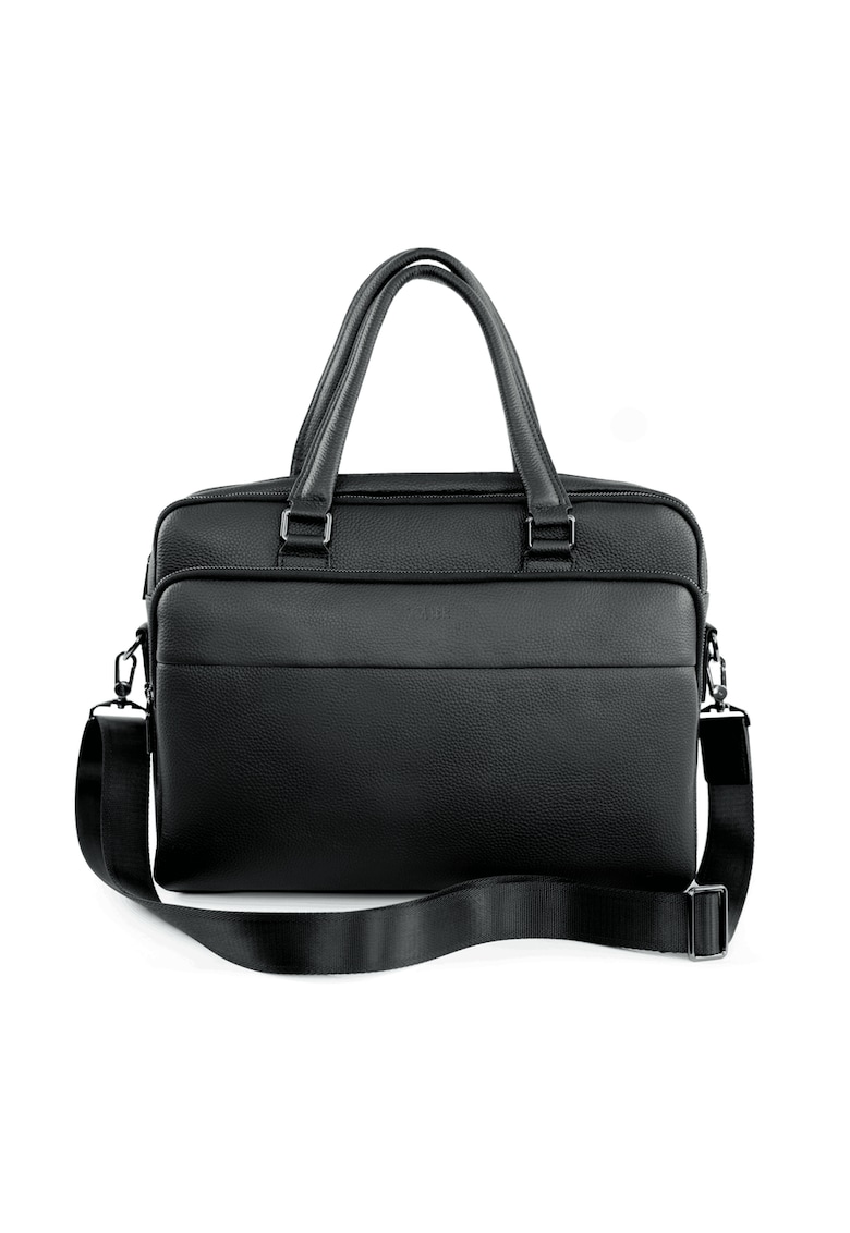 Geanta barbateasca din piele SL43 Volden Neagra – pentru laptop 15” si documente
