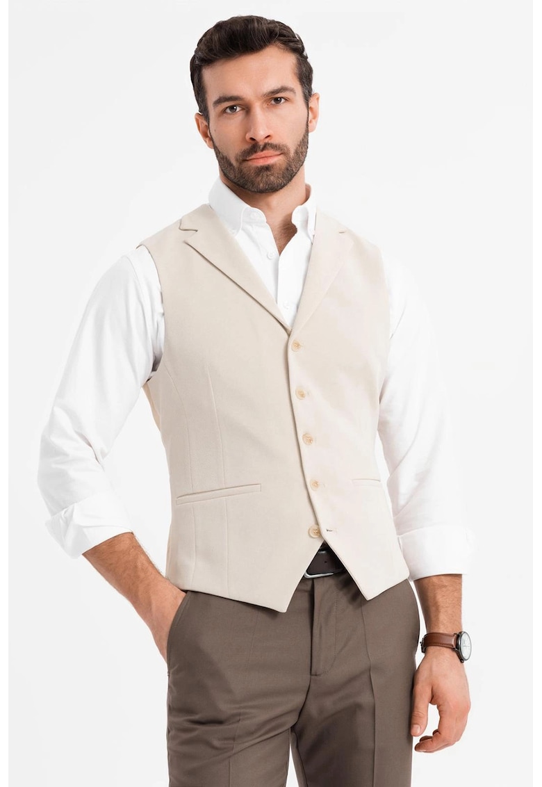 Vesta cu nasturi si decolteu in V