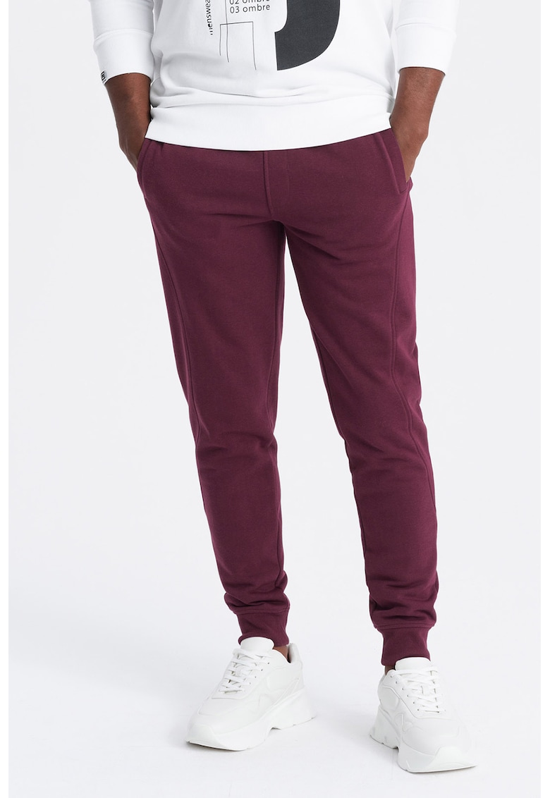 Pantaloni de trening din bumbac cu buzunare laterale