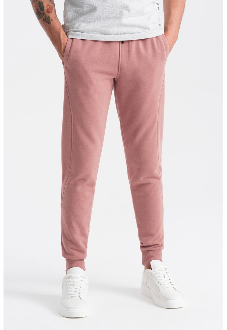 Pantaloni de trening din bumbac cu buzunare laterale