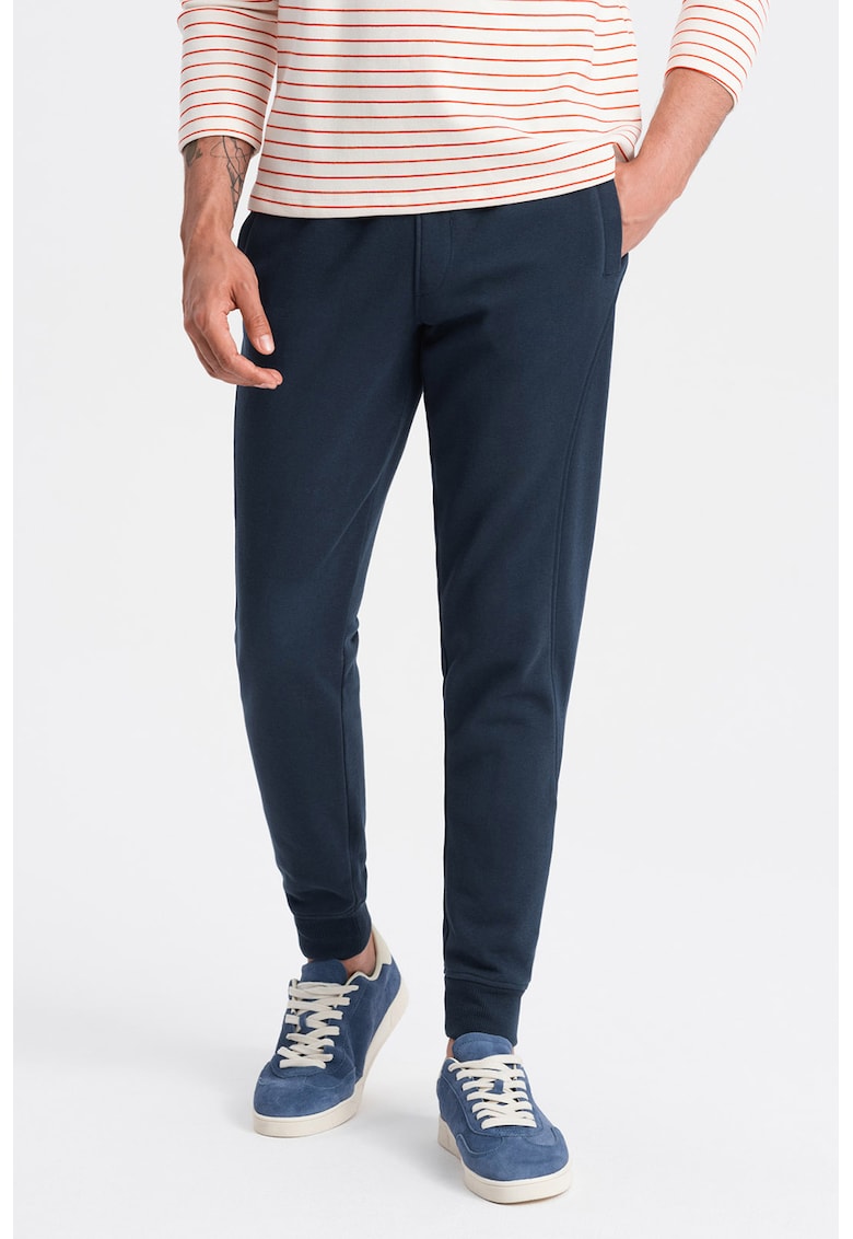 Pantaloni de trening din bumbac cu buzunare laterale