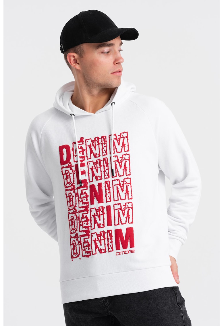 Hanorac cu imprimeu  OM-SSPS-0158 - Barbati - Fara fermoar - Cu gluga