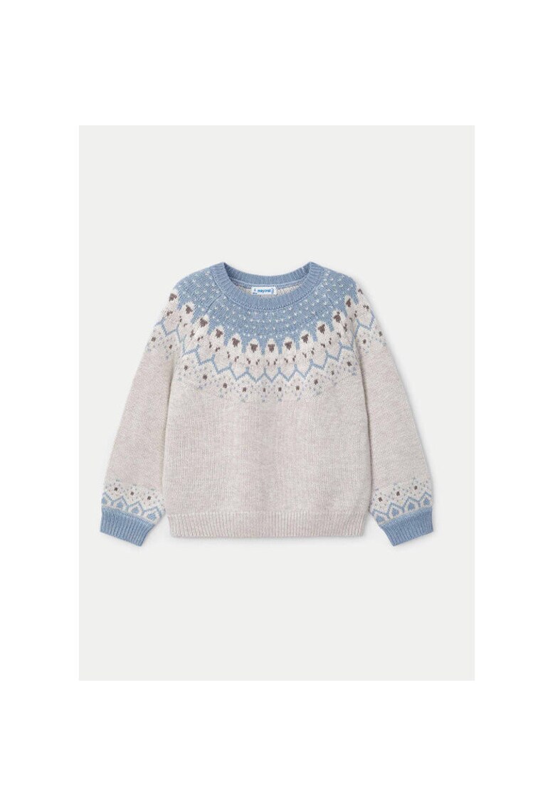 Pulover fete - 304320422 - Poliester/Acril/Poliamida - Gri