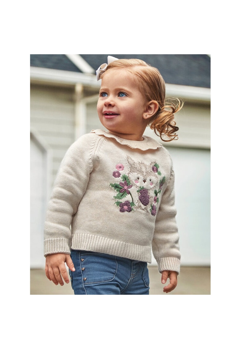 Pulover fete -  304318825 - Poliester/Acril/Poliamida - Bej
