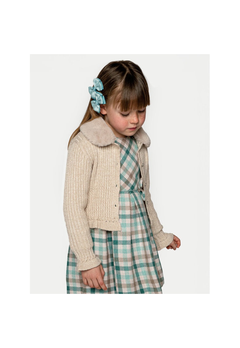 Cardigan fete -  304320538 - Viscoza/Poliester/Poliamida - Bej