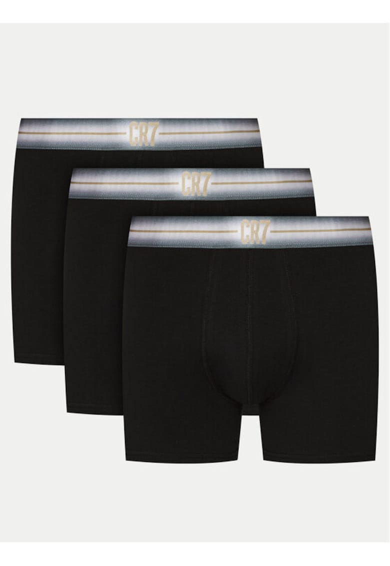 Set 3 boxeri barbati -  304775109 - Bumbac - M INTL - Negru Set 3 boxeri barbati -  304775109 - Bumbac - M INTL - Negru