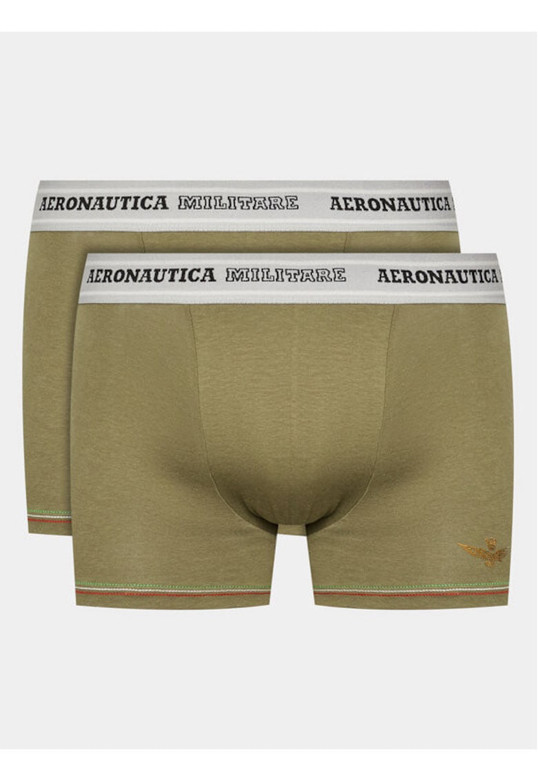 Set 2 boxeri barbati - 303095086 - Bumbac - Verde Set 2 boxeri barbati - 303095086 - Bumbac - Verde