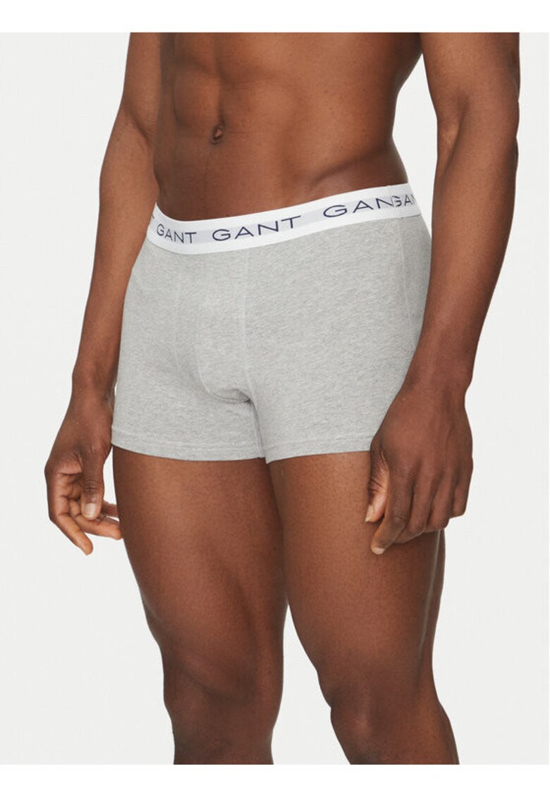 Set 5 boxeri barbati - 305366764 - Bumbac - Gri