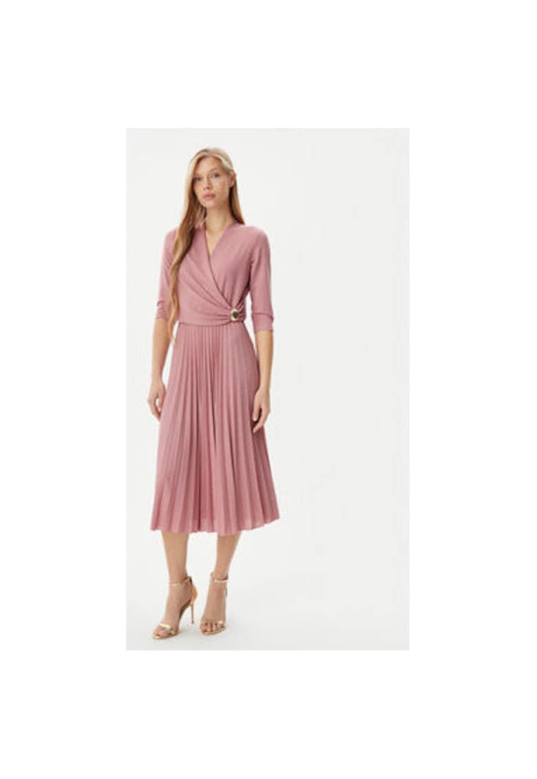 Rochie Dama - 305317896 - Viscoza/Poliamida - Roz
