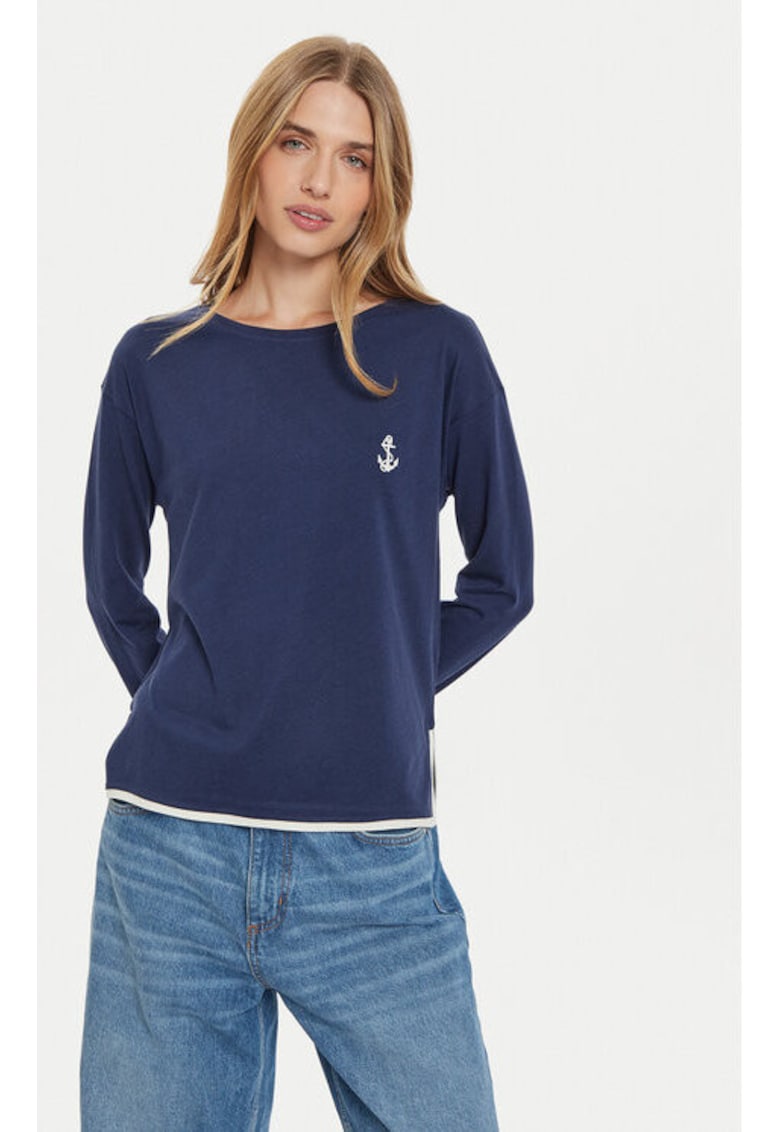 Camasa de noapte dama -  304269721 - Viscoza/Bumbac - Albastru