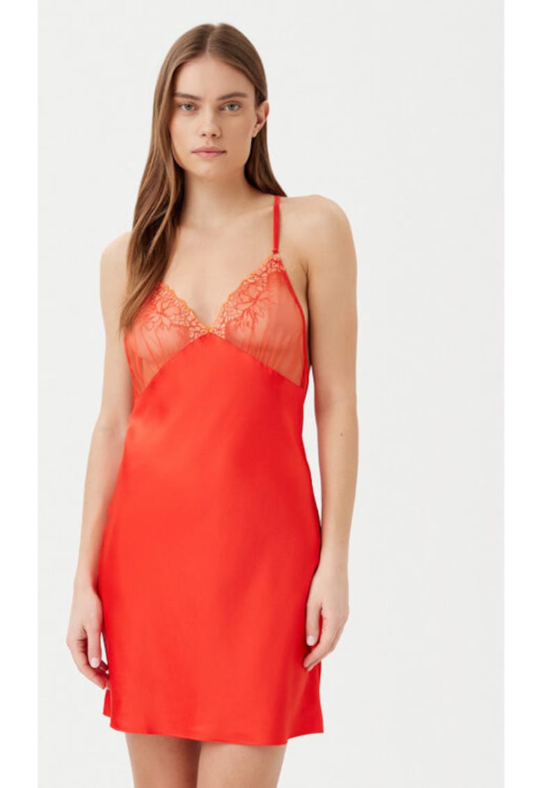 Camasa de noapte dama - 304888571 - Poliester - Negru