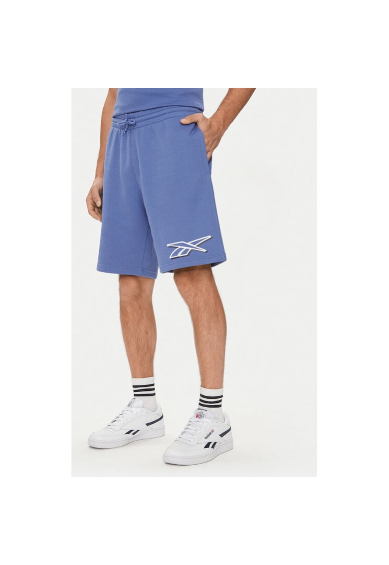 Pantaloni scurti barbati - 304553035 - Bumbac/Poliester reciclat - Albastru - Albastru