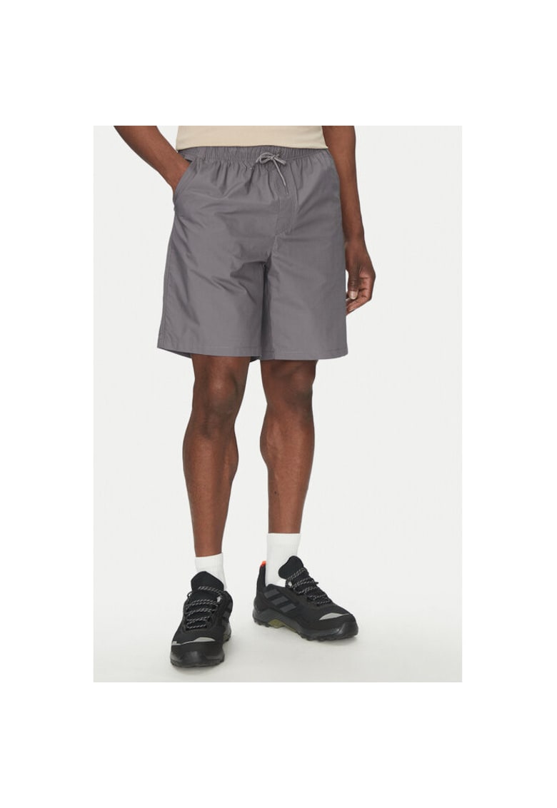 Pantaloni scurti barbati - 304694745 - Bumbac - Gri - Gri