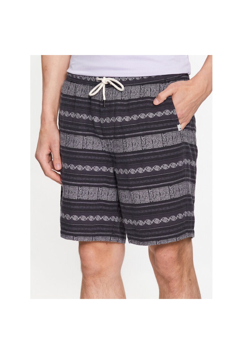 Pantaloni scurti barbati - 301883968 - Bumbac - Gri