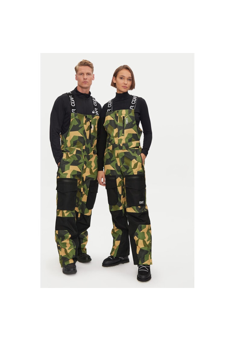 Pantaloni snowboard barbati -  304704307 - Poliester reciclat - Maro