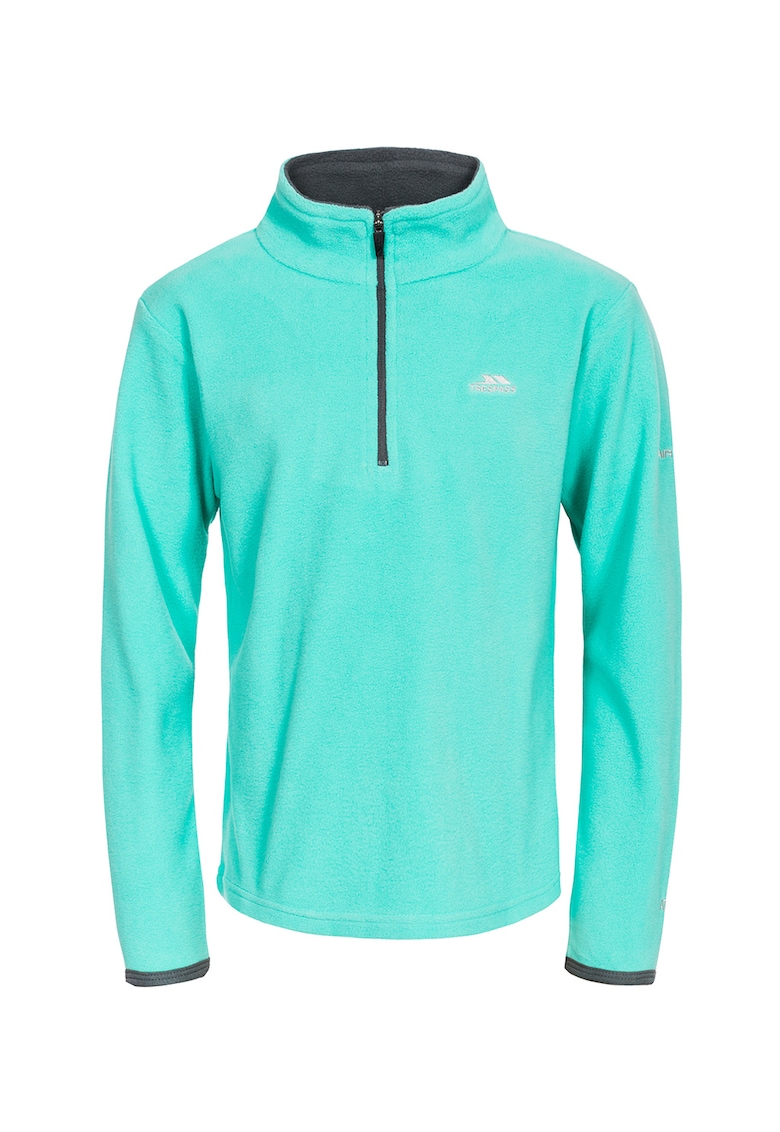 Bluza sport din material microfleece si guler cu fermoar Sybil