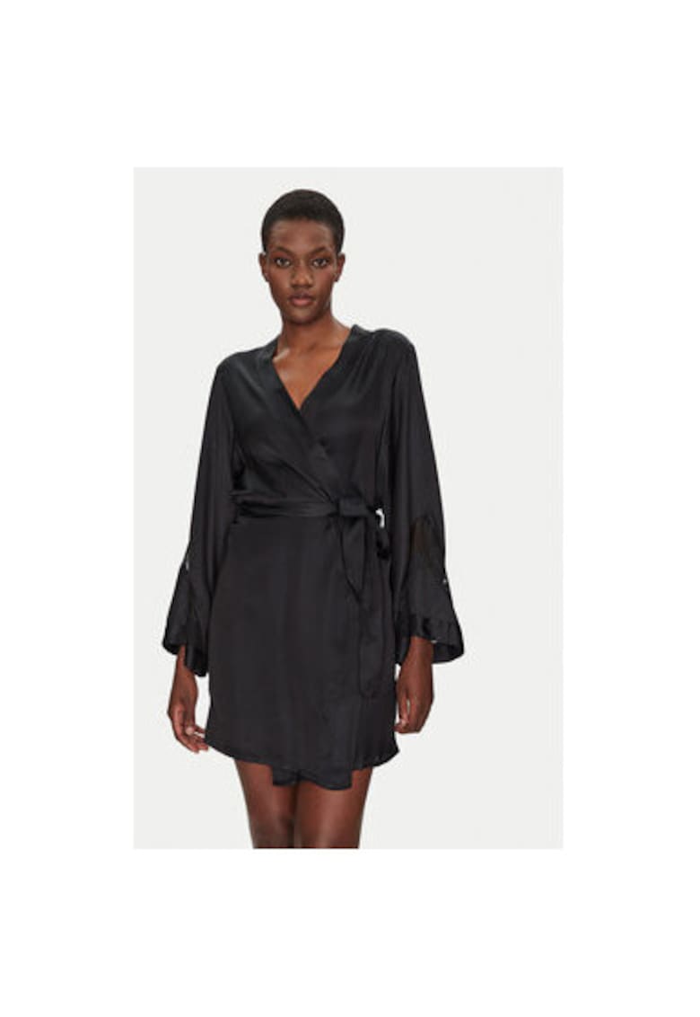 Halat dama - 304888168 - Modal/Viscoza - Negru - Negru
