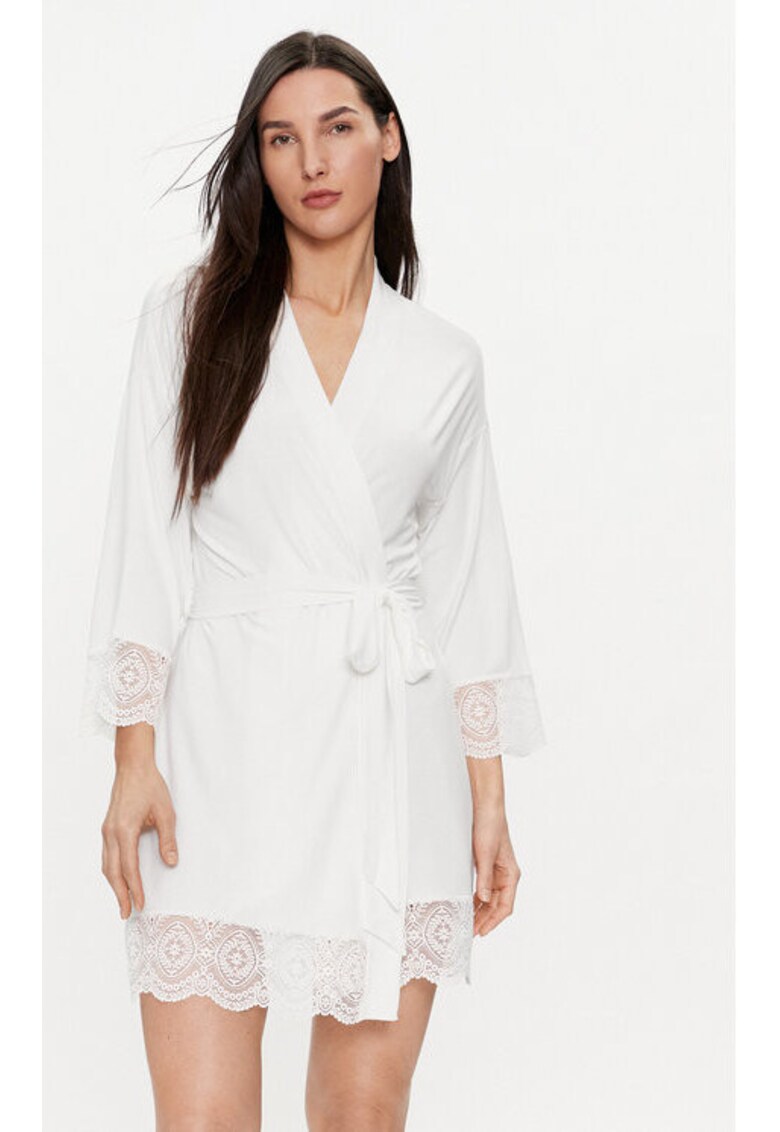 Halat dama - 303687915 - Viscoza - Alb