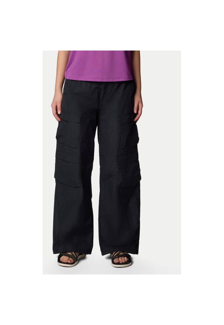 Pantaloni dama - 304694806 - Nylon - Negru - Negru