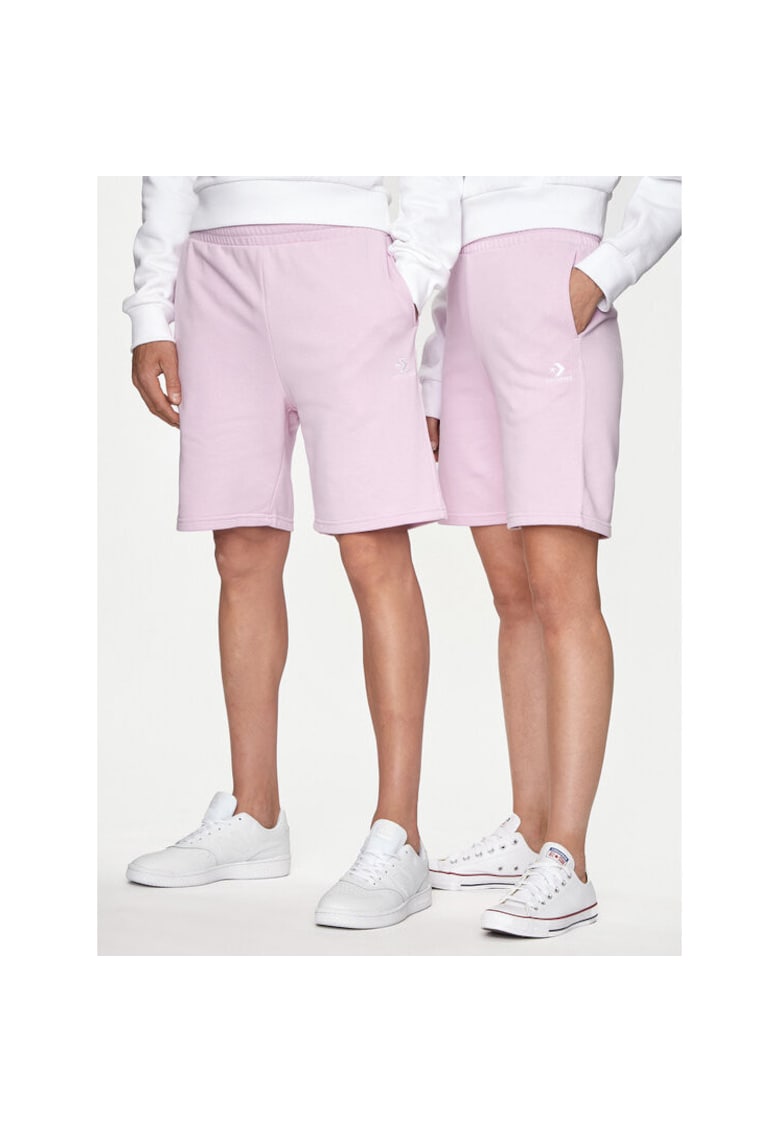 Pantaloni scurti unisex - 304113444 - Bumbac/Poliester reciclat - S INTL - Violet