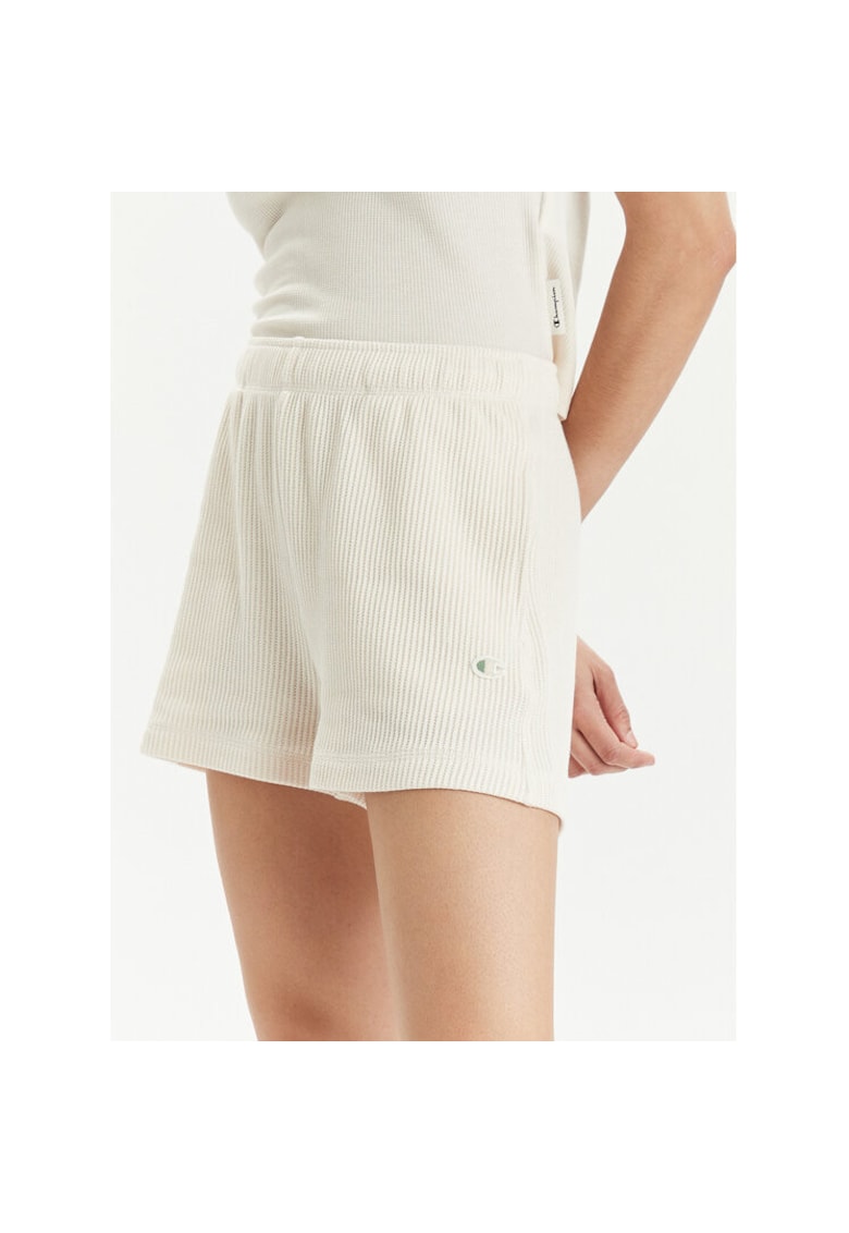 Pantaloni scurti dama - 303791445 - Bumbac/Poliester - Bej - Bej