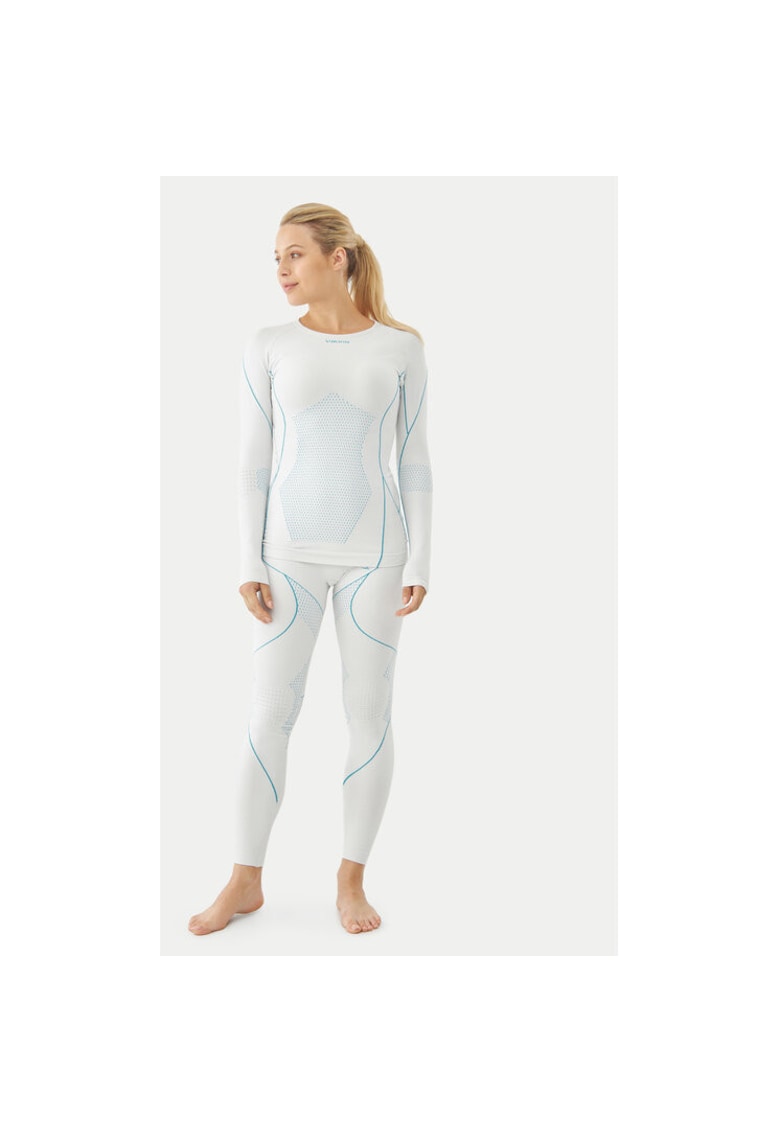 Bluza termica dama  302004102 - Poliamida/Poliester - Alb