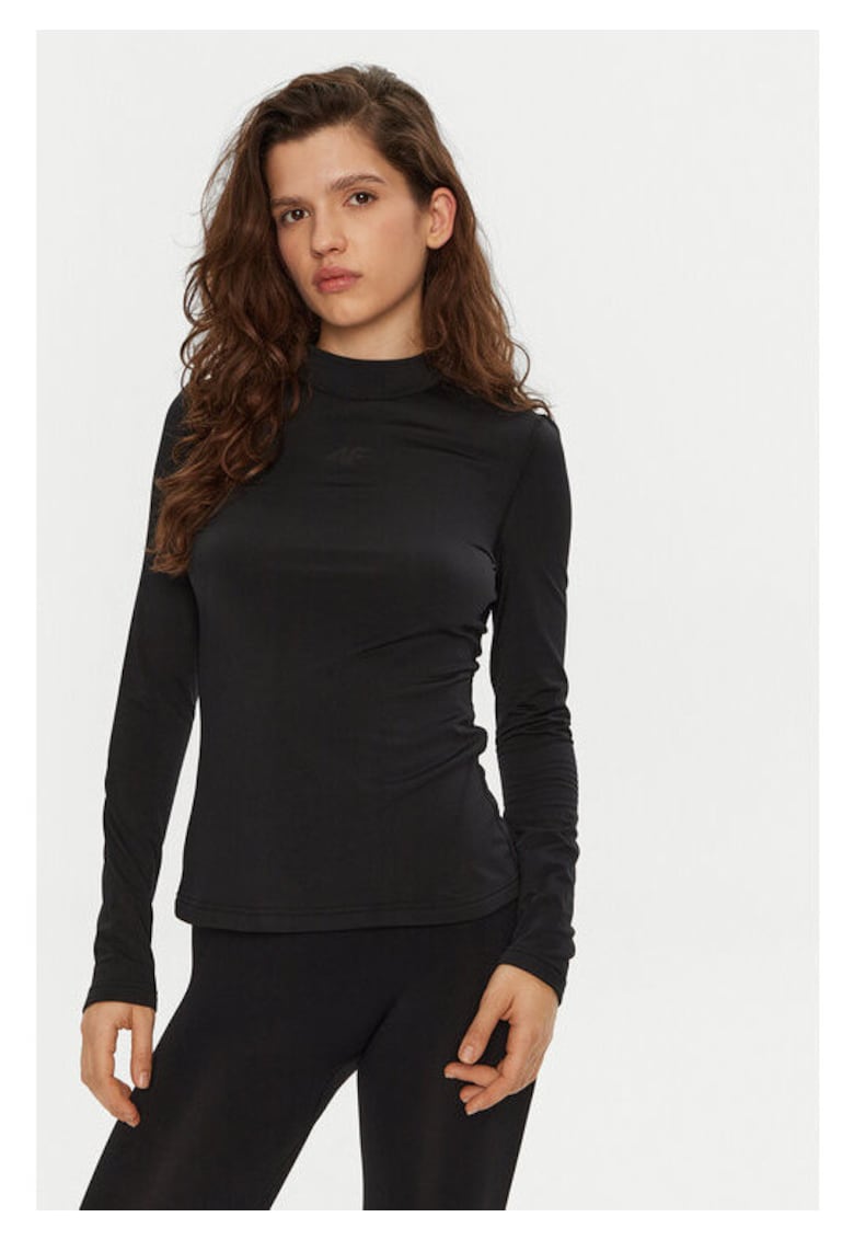 4f Bluza termica dama 303945633 - Poliester - Negru - Negru