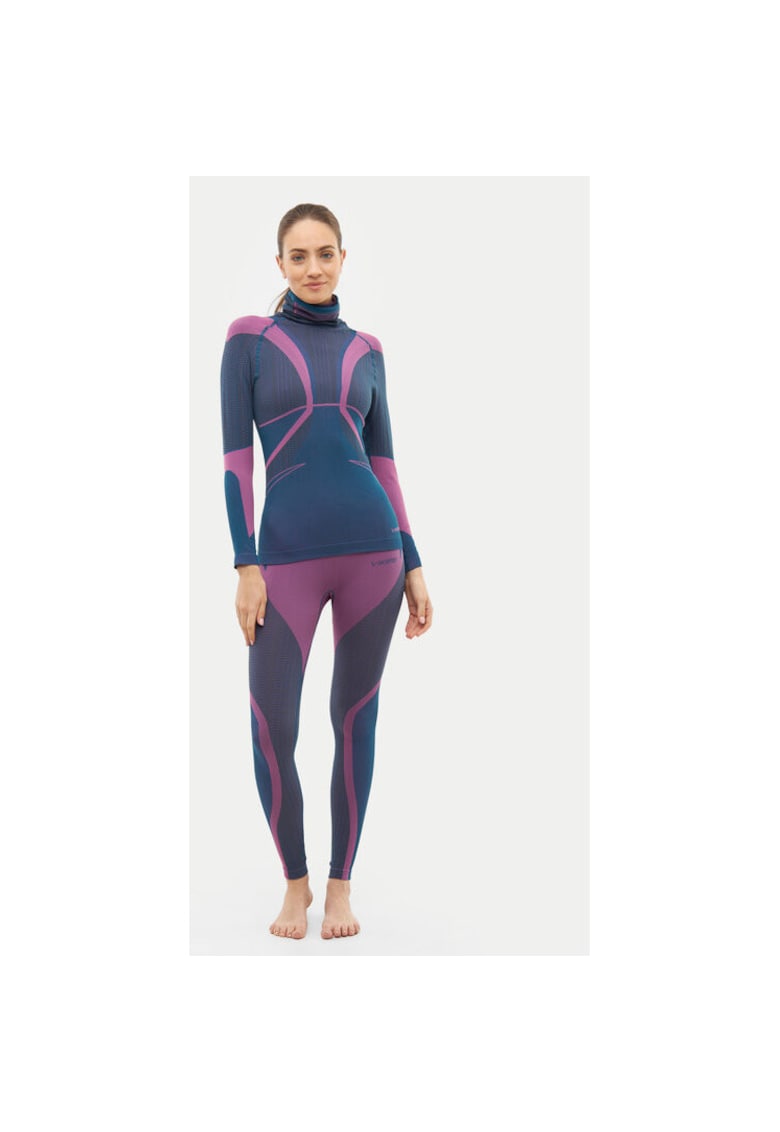 Set pantaloni si bluza termica dama -  303169190 - Poliamida/Poliester - Multicolor